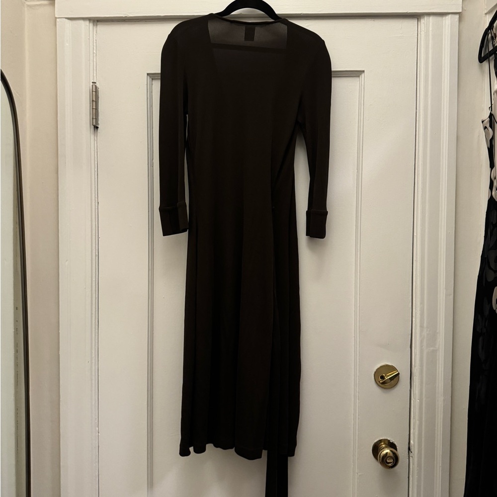 Chocolate Brown Dvf Wrap Dress - image 5
